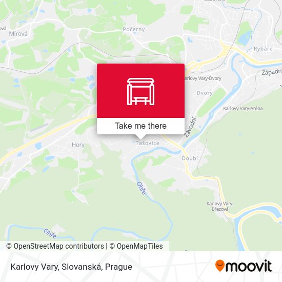 Karlovy Vary, Slovanská map