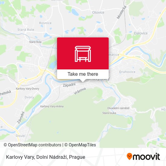 Karlovy Vary, Dolní Nádraží map