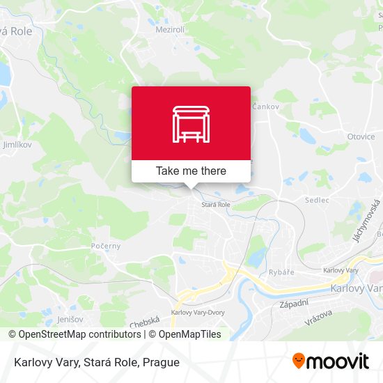 Карта Karlovy Vary, Stará Role