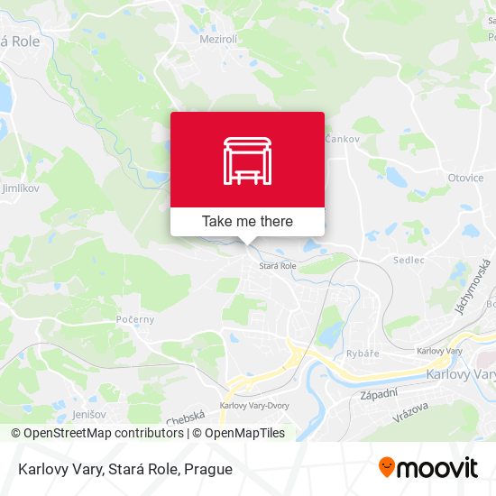 Karlovy Vary, Stará Role map