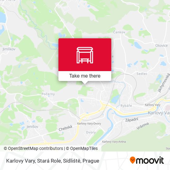 Karlovy Vary, Stará Role, Sídliště map