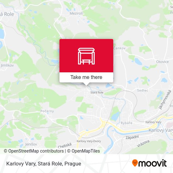Karlovy Vary, Stará Role map