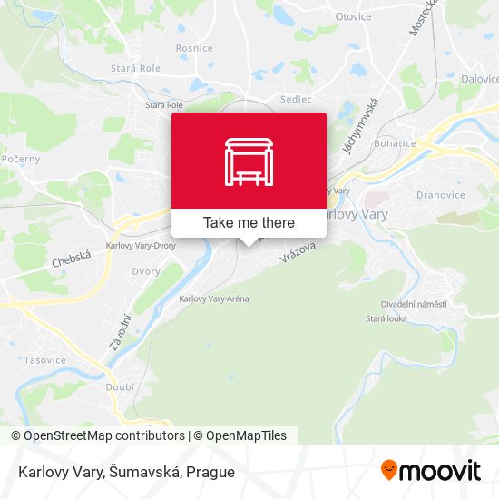 Karlovy Vary, Šumavská map