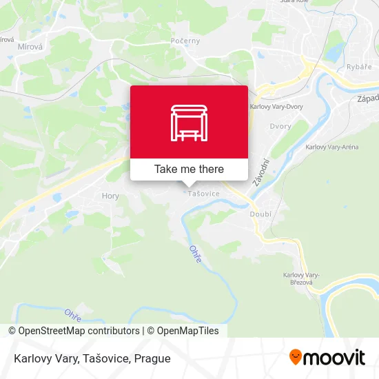 Карта Karlovy Vary, Tašovice
