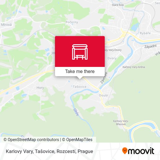 Karlovy Vary, Tašovice, Rozcestí map