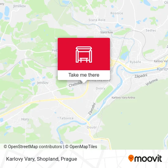 Карта Karlovy Vary, Shopland