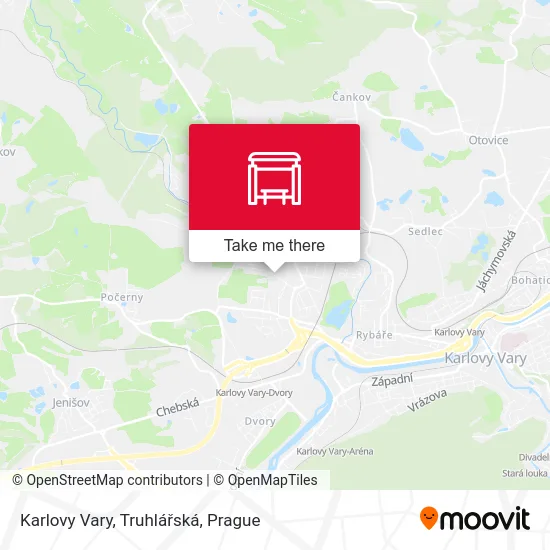 Карта Karlovy Vary, Truhlářská