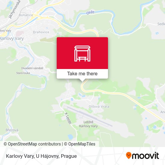 Karlovy Vary, U Hájovny map