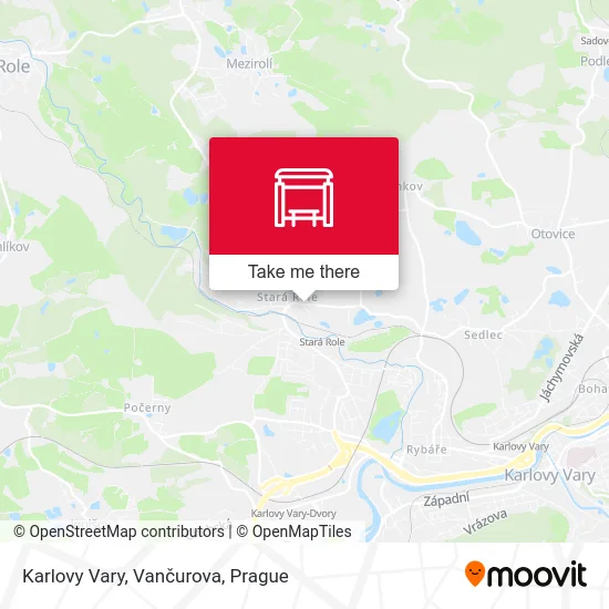 Карта Karlovy Vary, Vančurova