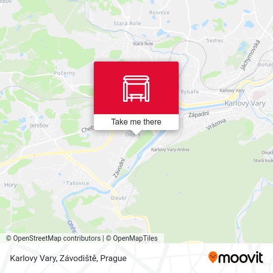 Карта Karlovy Vary, Závodiště