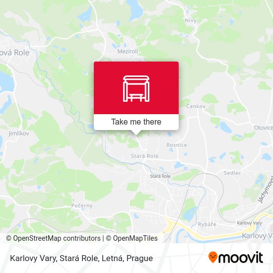 Karlovy Vary, Stará Role, Letná map