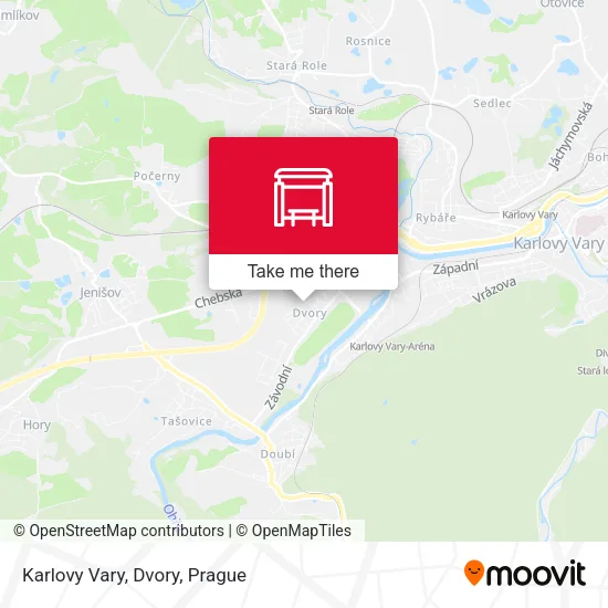 Карта Karlovy Vary, Dvory
