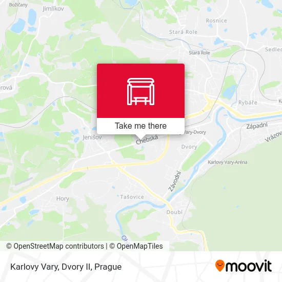 Карта Karlovy Vary, Dvory II