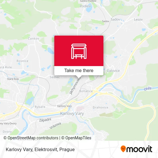 Карта Karlovy Vary, Elektrosvit
