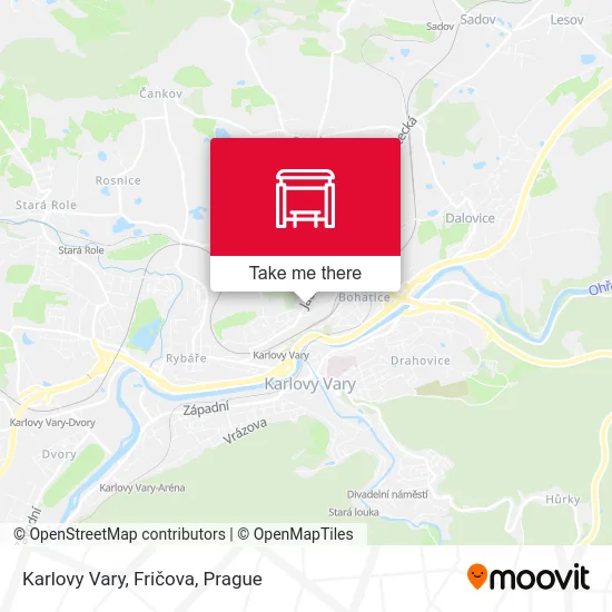 Карта Karlovy Vary, Fričova