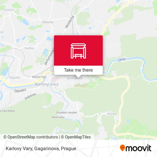 Karlovy Vary, Gagarinova map