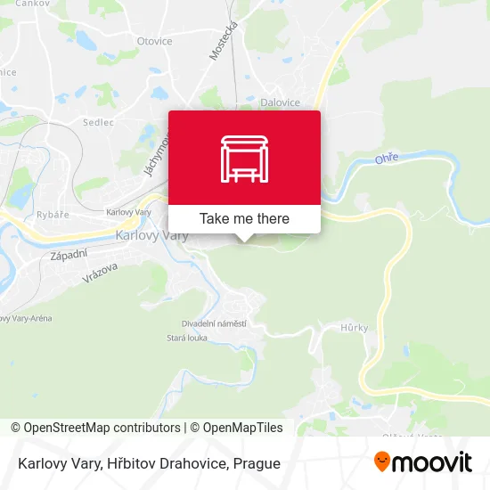 Карта Karlovy Vary, Hřbitov Drahovice