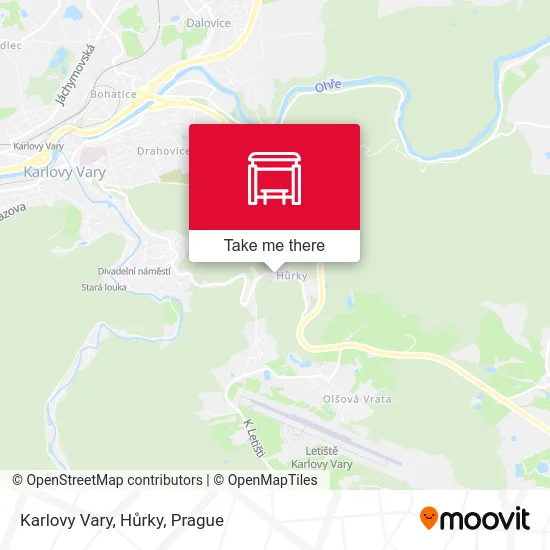 Карта Karlovy Vary, Hůrky