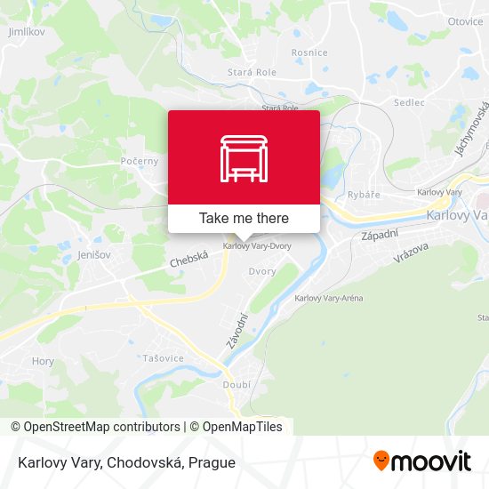 Karlovy Vary, Chodovská map