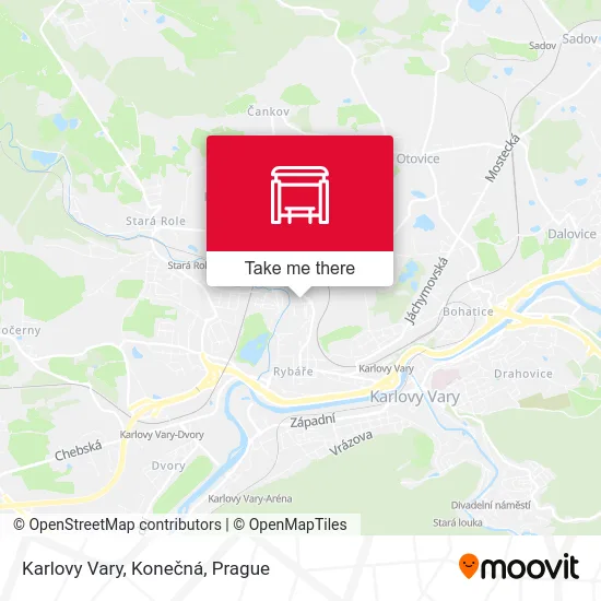 Карта Karlovy Vary, Konečná