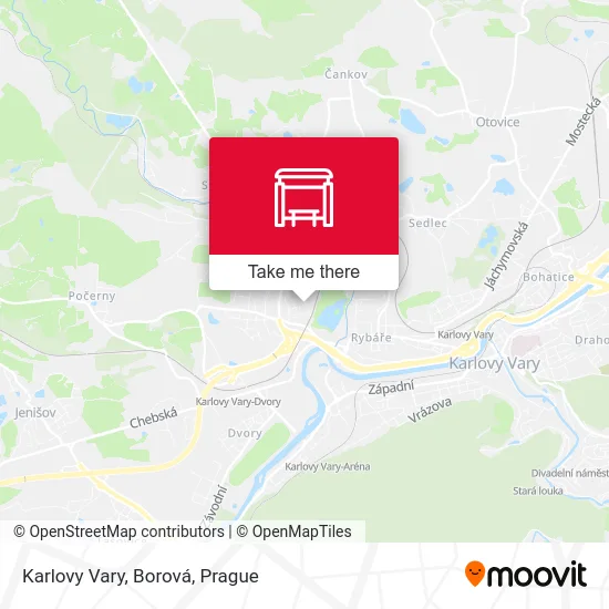 Карта Karlovy Vary, Borová