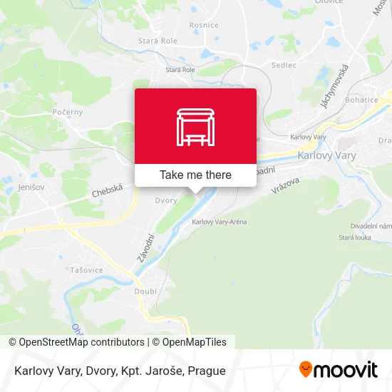 Карта Karlovy Vary, Dvory, Kpt. Jaroše