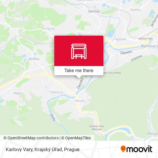 Karlovy Vary, Krajský Úřad map
