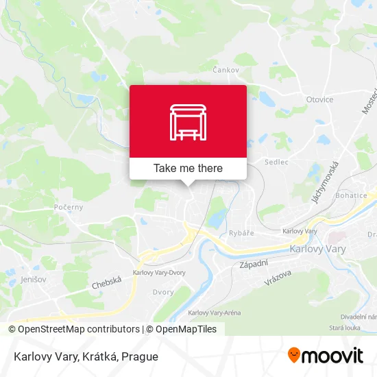 Карта Karlovy Vary, Krátká