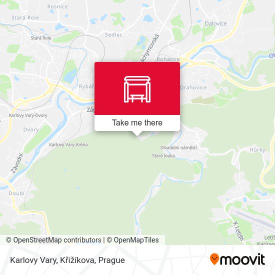Karlovy Vary, Křižíkova map