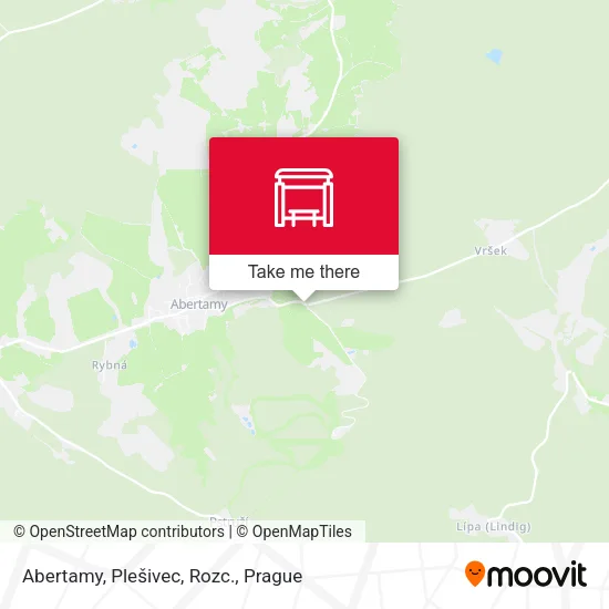 Карта Abertamy, Plešivec, Rozc.