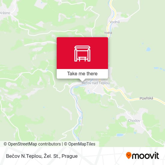 Bečov N.Teplou, Žel. St. map