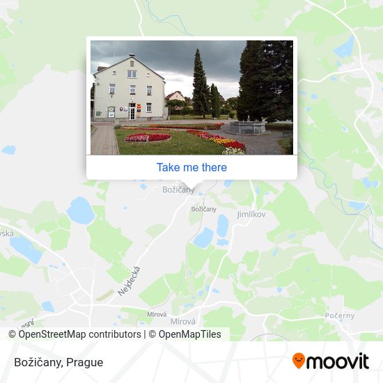 Božičany map
