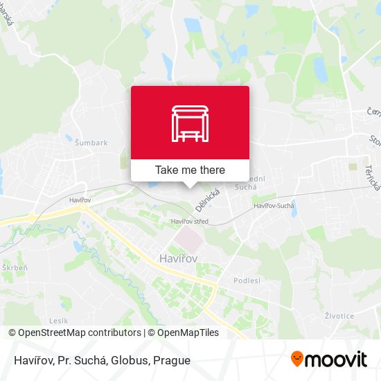 Havířov, Pr. Suchá, Globus map