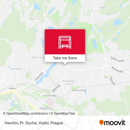 Havířov, Pr. Suchá, Vodní map