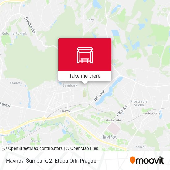 Havířov, Šumbark, 2. Etapa Orlí map