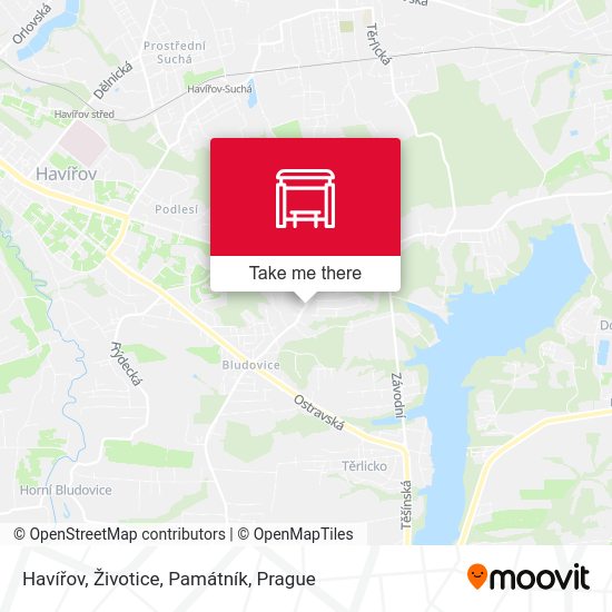 Havířov, Životice, Památník map