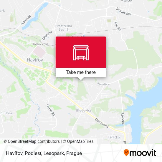Havířov, Podlesí, Lesopark map