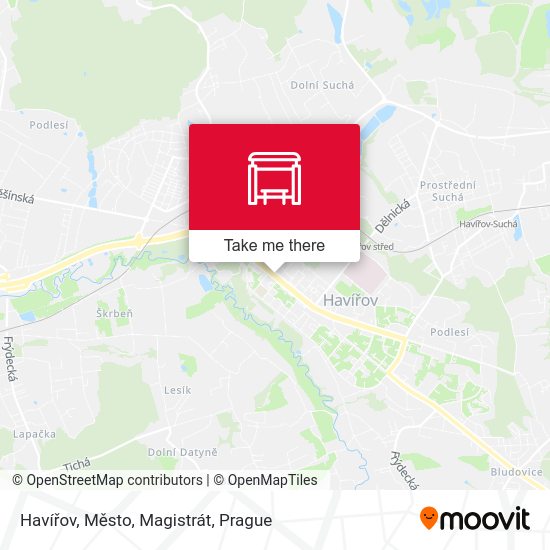 Havířov, Město, Magistrát map