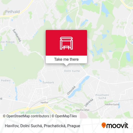 Havířov, Dolní Suchá, Prachatická map