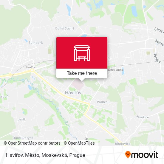 Havířov, Město, Moskevská map