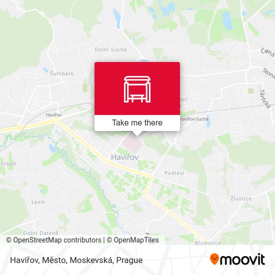 Havířov, Město, Moskevská map
