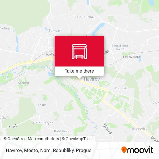 Havířov, Město, Nám. Republiky map