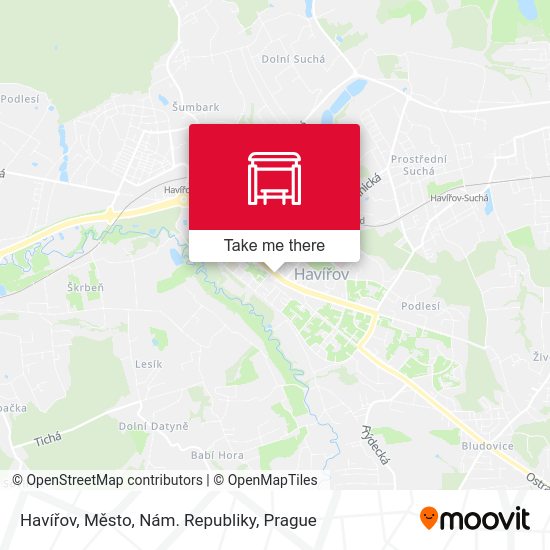 Havířov, Město, Nám. Republiky map