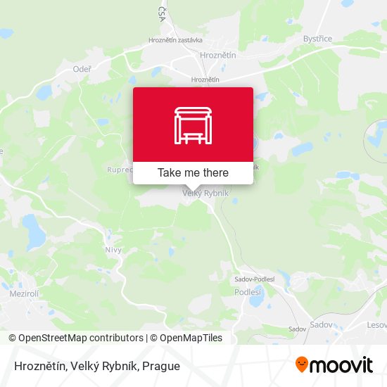 Hroznětín, Velký Rybník map