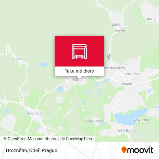 Hroznětín, Odeř map