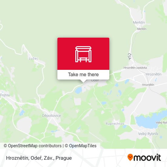 Hroznětín, Odeř, Záv. map