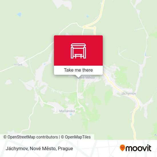 Jáchymov, Nové Město map