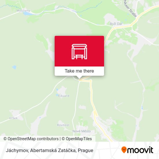 Jáchymov, Abertamská Zatáčka map