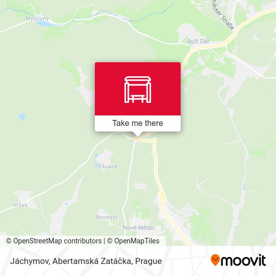 Jáchymov, Abertamská Zatáčka map