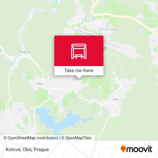 Карта Kolová, Obú